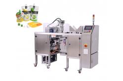 China Automatic Bag Feeding Liquid Packaging Machine Stand Up Pouch Spout Pouch Juice Sauce supplier