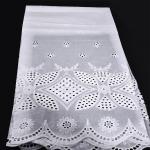 Cotton Embroidery Lace Fabric 5 Yards 3D Butterfly Flower Guipure Cord Lace Fabric for sale