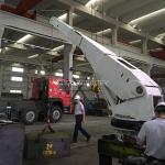 Mini 1t 4m Telescopic Boom Marine Cranes Remote Control Yacht Duty High Efficiency for sale