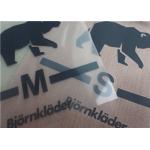 Silk Screen Charcoal Grey Ink Heat Transfer Clothing Labels For T - Shirt for sale