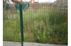 China RAL6005 5.5mm V Mesh Security Fencing Galvanized Metal Fence supplier