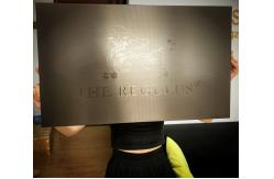 China 650*400mm Metal Label Plates For Advertisement Board Matte Black supplier