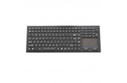 China Medical Washable Rubber Silicone Industrial Keyboard With Touchpad supplier