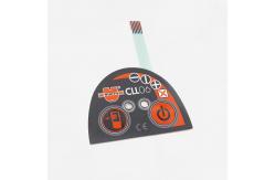 China OEM ODM Tactile Membrane Switch , Electronic LED Membrane Keypad Irregular Shape supplier