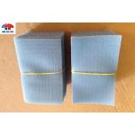 Custom logo Squares Sew On Hook and Loop Tape Fastener In Grey Colour for sale