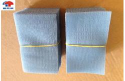 China Custom logo Squares Sew On Hook and Loop Tape Fastener In Grey Colour supplier
