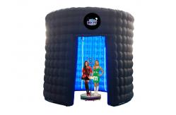 China Round Shape 360 Booth Enclosure Halloween Inflatable Photo Booth For Rent supplier