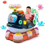 Dreamland game machine factory Kiddie Rides Coin Operated Baby QQ Whale kiddie ride with music for sale