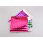 Pink Metallic Bubble Mailers / Bubble Wrap Envelopes For Electronic Products for sale