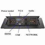 Hidden Data Pop Up Power Socket Audio Video Information Connection Automatic