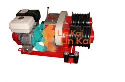 China Diesel Engine 9KW Three Tons Dual Bull Wheel Winch Tower Erecting Equipment supplier