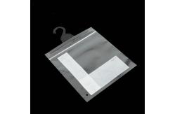 China Biodegradable Clear Garment Poly Packaging Bag With Hook supplier