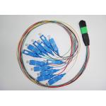 Data transmission PC , UPC MPO Simplex Fiber Optic Patch Cord with SC connector for sale