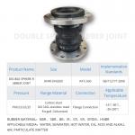 High Pressure Resistant Double Ball Rubber Expansion Joint SS304 Flange Design