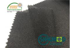 China Black PA Coated Woven Interlining Twill Woven Stretch Interfacing supplier