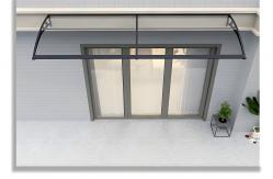 China Wall Mounted Window Canopy with Temperature Variance Resistance and Aluminum Profile Frame supplier