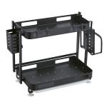 2 Tier Mesh Kitchen Storage Shelves Countertop Or Wall Mount Spice Rack Jars for sale