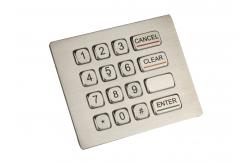 China 4x4 IP67 Panel Mount Numeric Keypad Vandal Proof Stainless Steel supplier