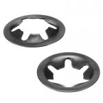 Internal Tooth M3 Star Locking Washer Push On Locking Speed Clip Black Oxide Finish for sale