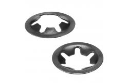 China Internal Tooth M3 Star Locking Washer With Black Oxide Finish supplier