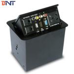 Pop Up Flush Mounted Table Standard Power Socket Conference With RCA / VGA / HDMI for sale