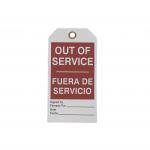 Out of Service Tag Polyester Waterproof Durable Safety Plastic Tag for Warning for sale
