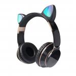 Portable Wireless Stereo Headphone Bluetooth Cat Ear Earphones for sale