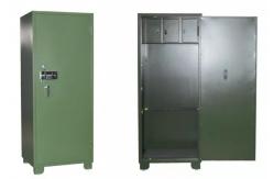 China Electronic Lock Gun Safe Locker Blue Single Door Weapons Security Safe Box supplier