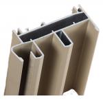 6063 T3 T8 Aluminum Window Profiles Beige Powder Coated Surface for sale