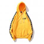 Arm Strap Embroidery Mens Oversized Pullover Hoodie With Hand Warming Pockets for sale