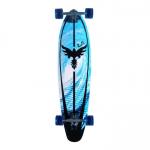 Punked Skateboards Kicktail Tsunami Longboard Complete Skateboard - 10 x 40 for sale
