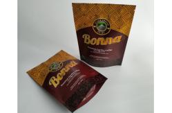 China Food Grade Plastic Pouches Packaging , Heat Seal Matt Stand Up Coffee Pouches supplier