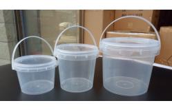 China Smooth Surface Transparent Plastic Bucket with IML / Thermal Transfer / Screen Printing supplier