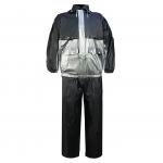 Silver Reflective Cycling Rain Jacket Coat Lightweight Breathable Reflective Raincoat With Hood for sale