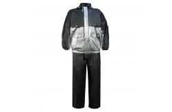 China Silver Reflective Cycling Rain Jacket Coat Lightweight Breathable Reflective Raincoat With Hood supplier