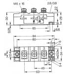 IGBT Power Module MCC161-06io1 High Voltage Thyristor Module  IXYS IGBT Power Module for sale