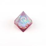 White plus red ore resin desktop game dice set dnd dice