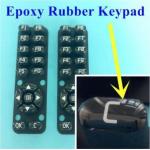 Customized Epoxy 60 Shore A  Silicone Rubber Button Pad for sale