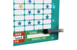 China Dry Erase Childrens Magnetic Reward Chart A3 Custom Size supplier