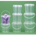 PP/HDPE Plastic Food Bucket Handle Available White with Lid for sale