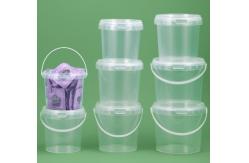 China PP/HDPE Plastic Food Bucket Handle Available White with Lid supplier
