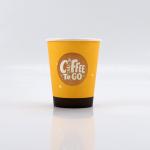 Printing Single Wall Paper Cups Customized Hot Coffee Paper Cup With Lid