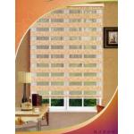 Motorized Zebra Blinds Bead Rope Control , Sunscreen Double Layer Window Shades