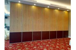 China Aluminium Frame Melamine Surface Office Sliding Partition Wall 1300mm Width Easy Installing supplier