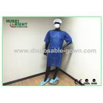 Short Sleeve Disposable Isolation Gowns/Dark Blue single use patient gown for sale