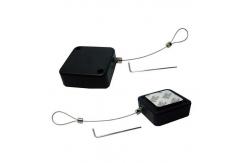 China Locking System Retail Security Devices 1.5M Retractable Steel Wire Square Shape supplier
