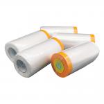 General Purpose Use Waterproof Pre Taped Masking Transparent Film for sale