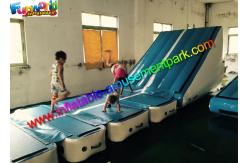 China Customized Gym Inflatable Air Track , Inflatable Gymnastics Air Floor With Air Ramp supplier