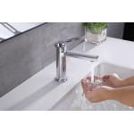 Sanitary Ware Hot And Cold Basin Mixer Shiny Chrome Brass Finish