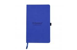 China Embossed Logo Writing Journal Notebook / Horizontal Line Notebook With Pen Loop supplier